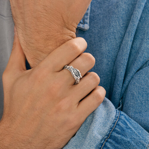 Кольцо из серебра из серебро — вид 4