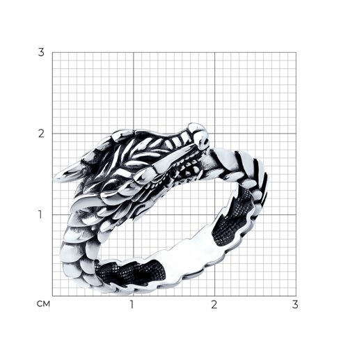 Кольцо из серебра из серебро — вид 5