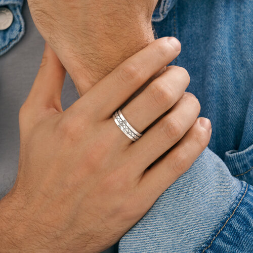 Кольцо из серебра из серебро — вид 4