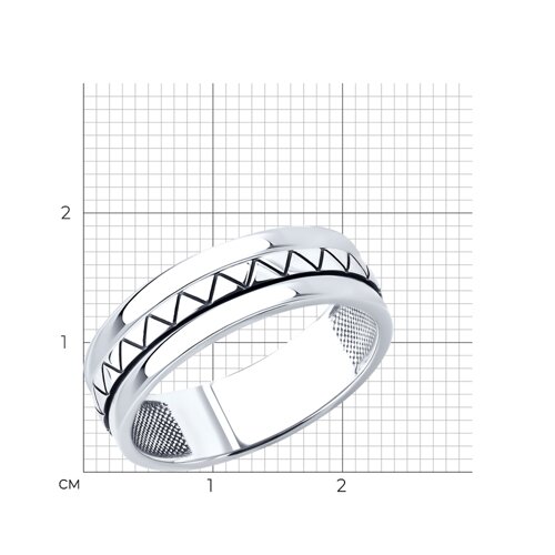 Кольцо из серебра из серебро — вид 5