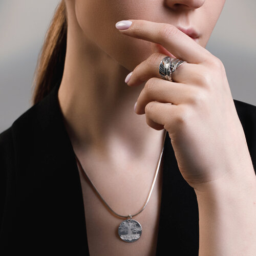 Кольцо из серебра из серебро — вид 4