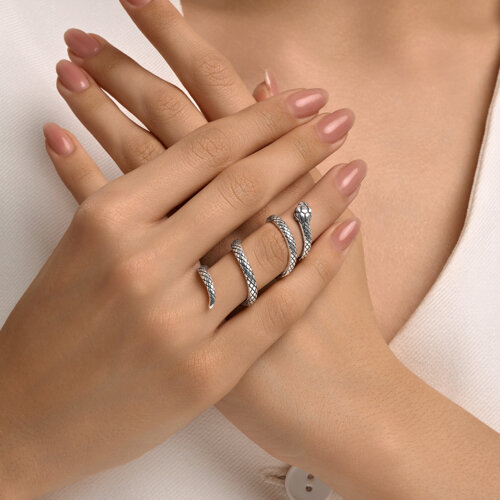 Кольцо из серебра из серебро — вид 4