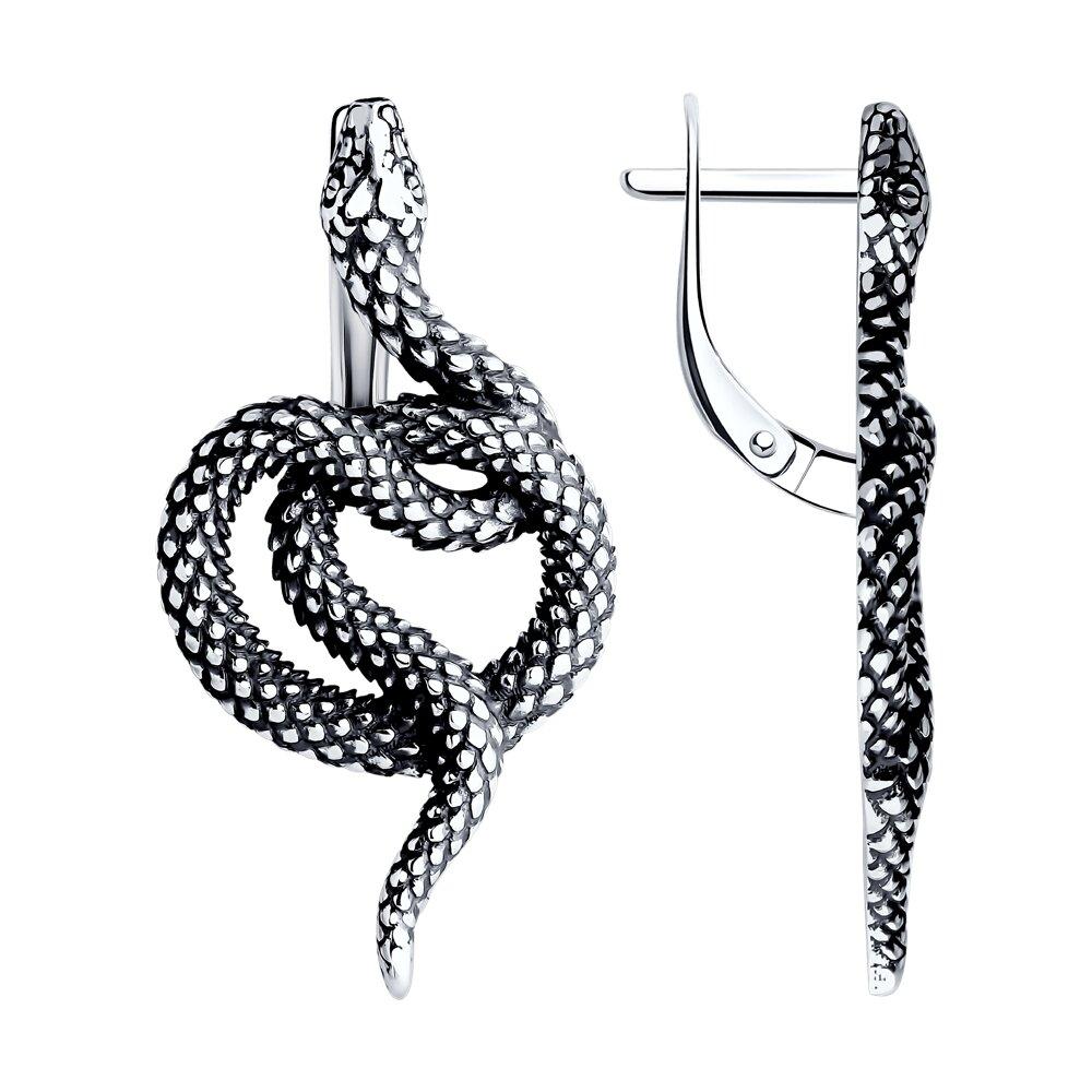 Серьги из серебра - видео на модели