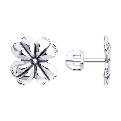 Серьги из серебра - видео на модели