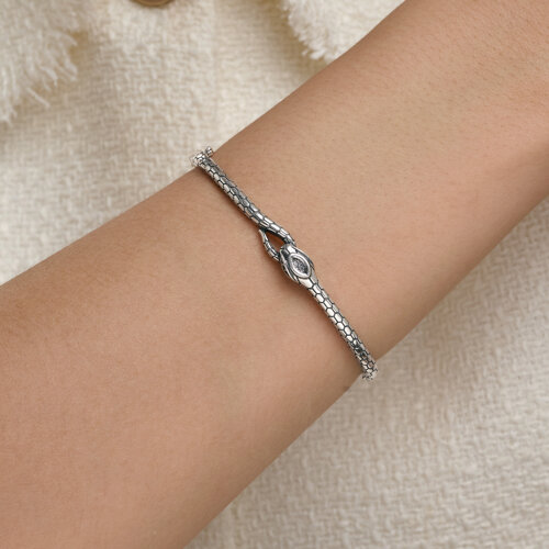 Браслет из серебра с фианитами из серебро — вид 2