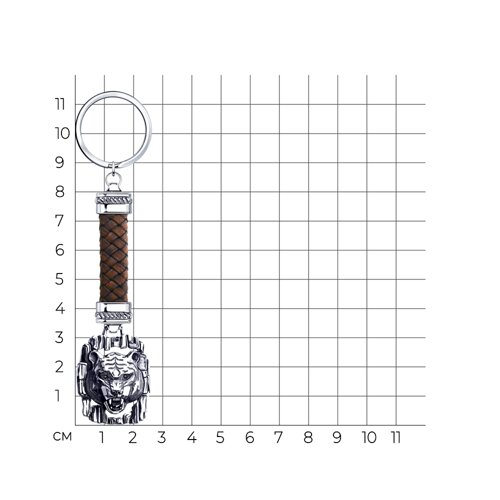 Брелок из чернёного серебра из серебро — вид 2