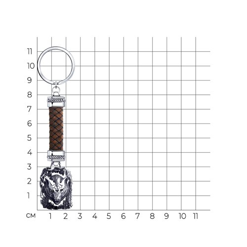 Брелок из чернёного серебра из серебро — вид 2