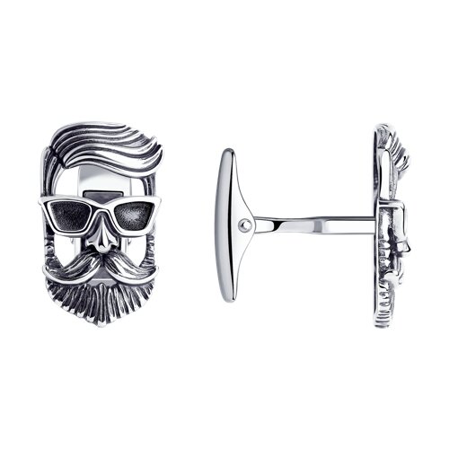 Запонки из чернёного серебра - видео