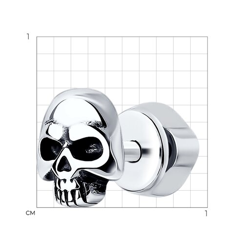 Серьга из серебра из серебро — вид 4