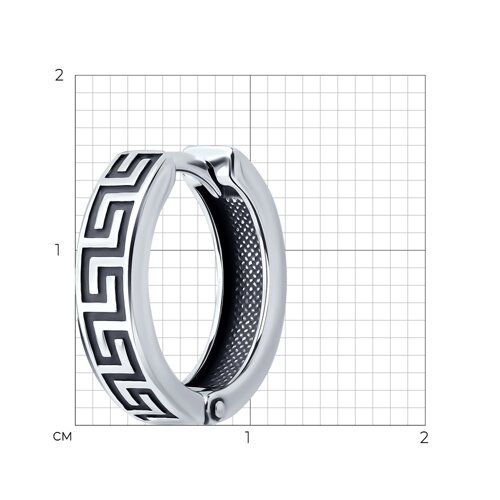 Серьга из серебра из серебро — вид 6