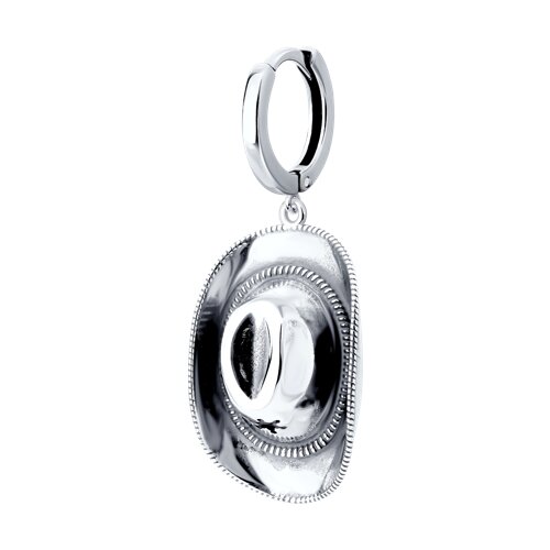 Серьга из серебра - видео на модели