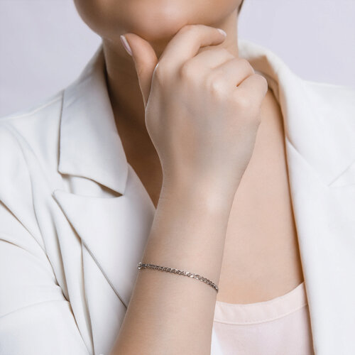 Браслет из родированного серебра из серебро — вид 3