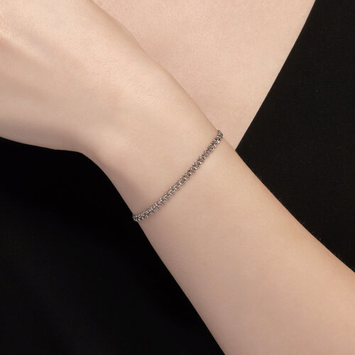 Браслет из серебра с алмазной гранью из серебро — вид 4