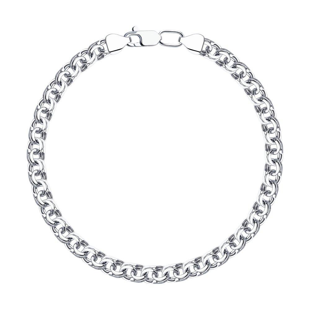 Браслет из серебра с алмазной гранью - видео на модели