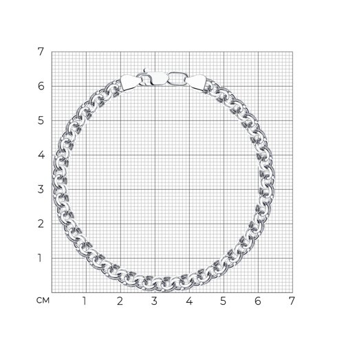Браслет из серебра с алмазной гранью из серебро — вид 4