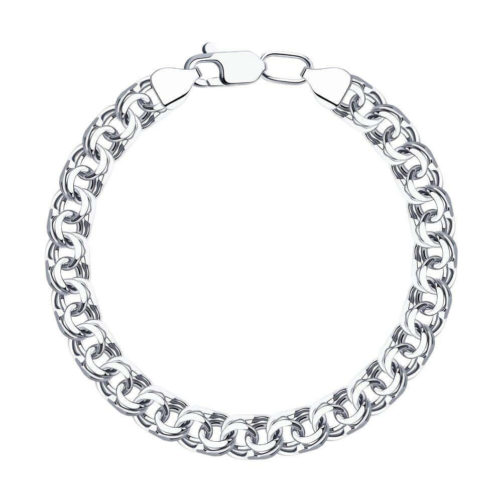 Браслет из серебра с алмазной гранью - видео на модели