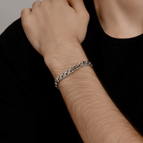 Браслет из серебра с алмазной гранью из серебро — вид 3