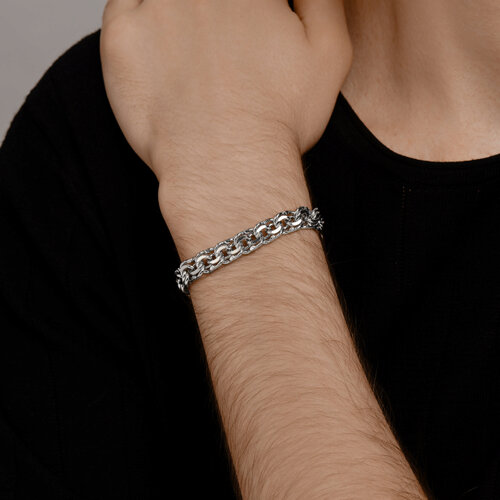 Браслет из серебра с алмазной гранью из серебро — вид 3