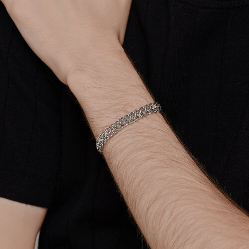 Браслет из серебра с алмазной гранью из серебро — вид 3