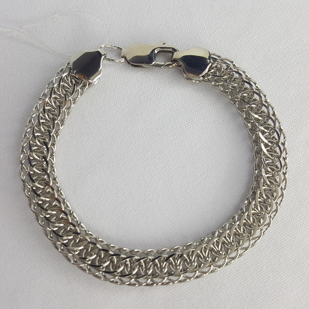 Браслет из серебра с алмазной гранью - видео на модели