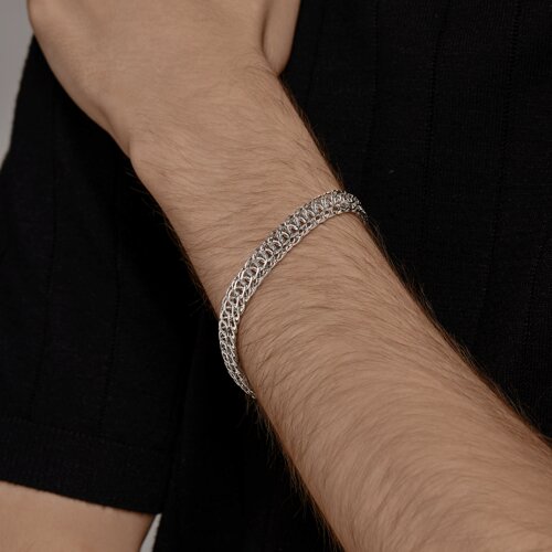 Браслет из серебра с алмазной гранью из серебро — вид 3