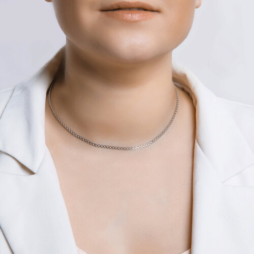 Цепь из родированного серебра из серебро — вид 3