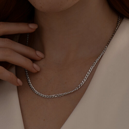 Цепочка из родированного серебра из серебро — вид 3