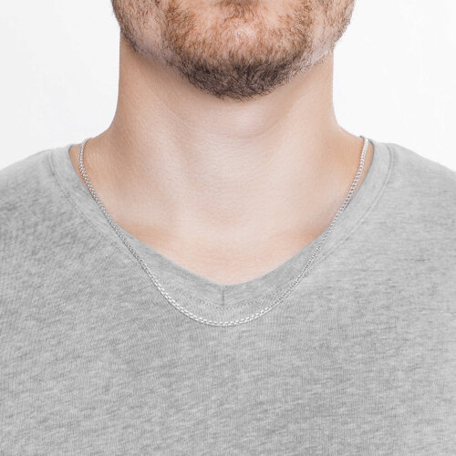 Цепь из серебра с алмазной гранью из серебро — вид 3