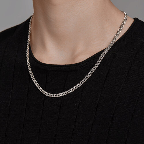 Цепь из серебра с алмазной гранью из серебро — вид 3