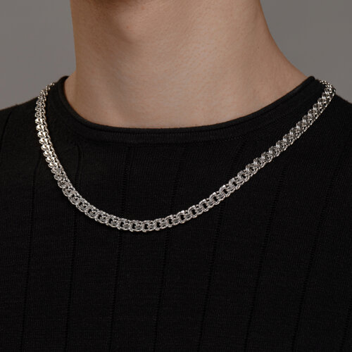 Цепь из серебра с алмазной гранью из серебро — вид 3