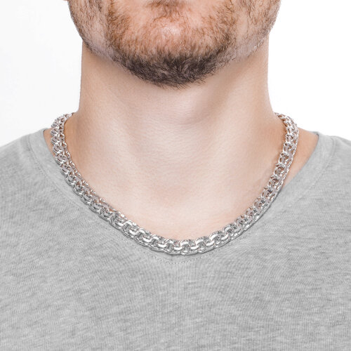 Цепь из серебра с алмазной гранью из серебро — вид 3