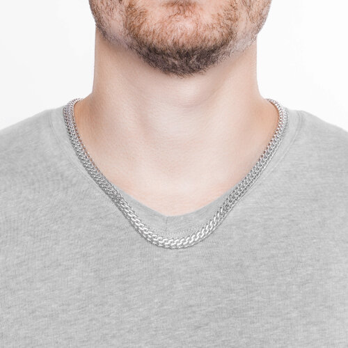 Цепь из серебра с алмазной гранью из серебро — вид 3