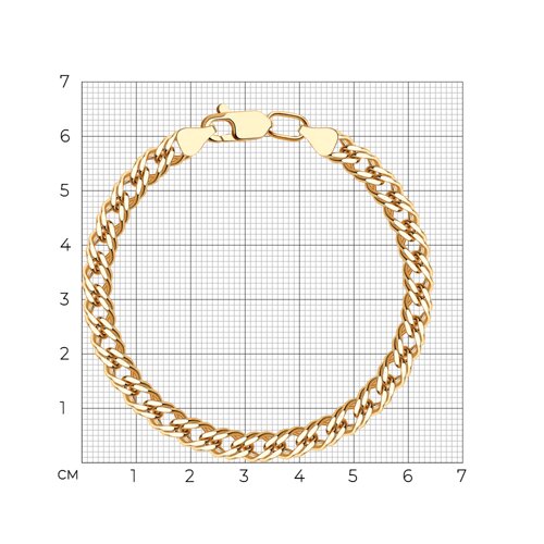 Браслет из золочёного серебра из серебро — вид 3