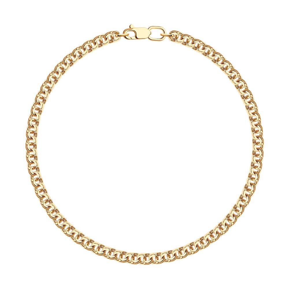 Браслет из золочёного серебра с алмазной гранью - видео на модели