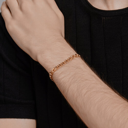 Браслет из золочёного серебра с алмазной гранью из серебро — вид 3