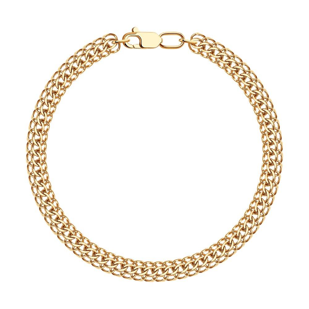 Браслет из золочёного серебра - видео на модели