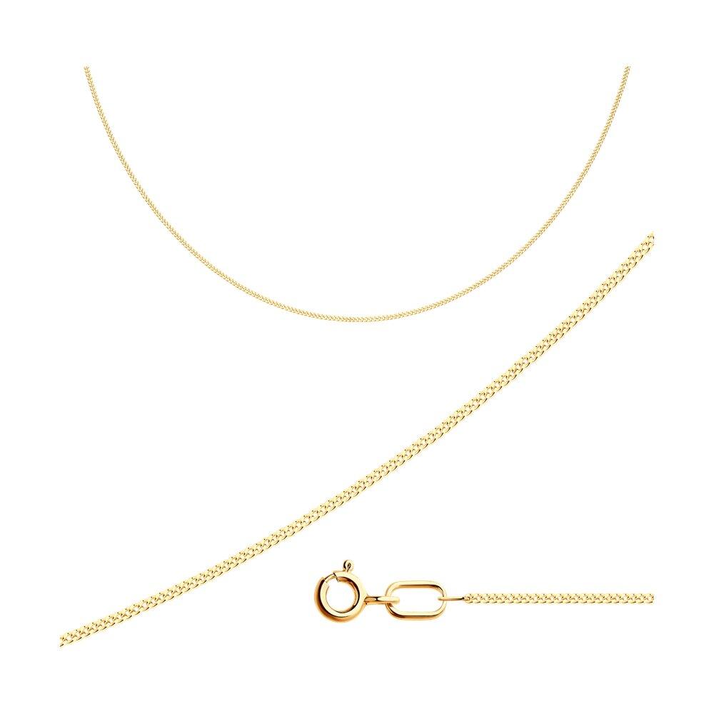 Тонкая цепь из золоченого серебра - видео на модели