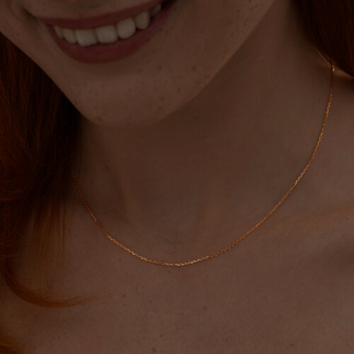 Позолоченная цепочка из серебро — вид 3