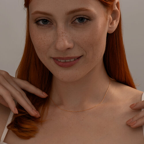 Позолоченная цепочка из серебро — вид 4