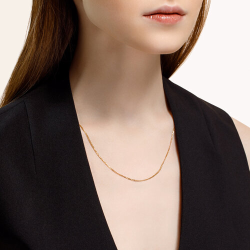 Позолоченная цепь из серебра из серебро — вид 3