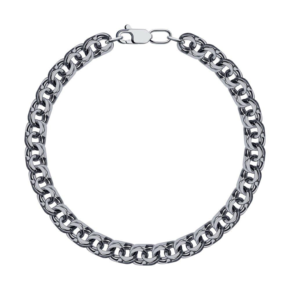 Браслет из серебра с алмазной гранью - видео на модели