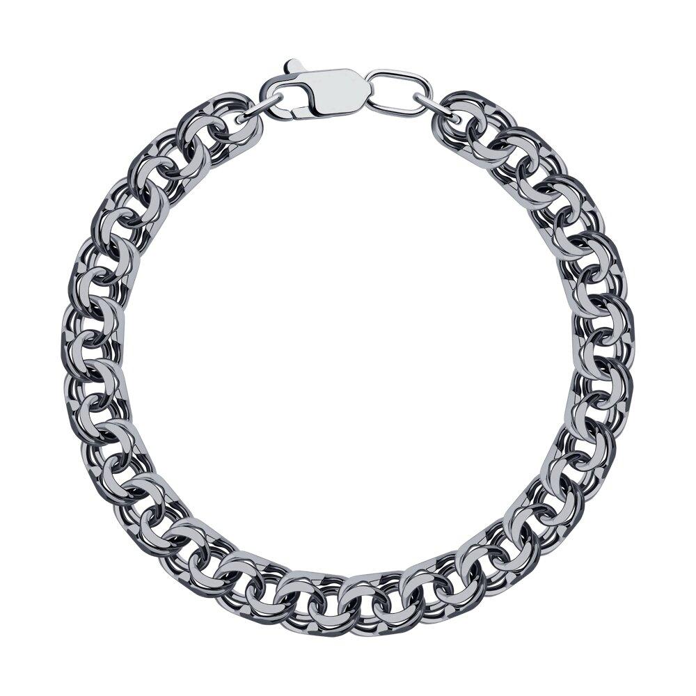 Браслет из серебра с алмазной гранью - видео на модели