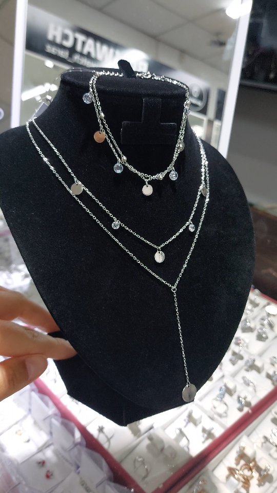 Серебряный браслет 925 пробы с монетами и фианитами