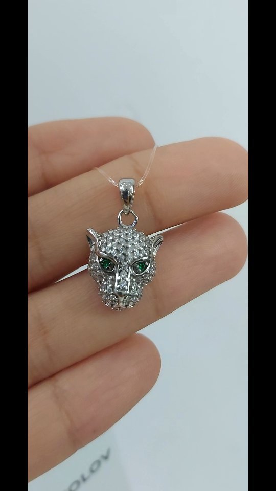 Серебряная подвеска «Яблоко» 925 пробы с фианитами