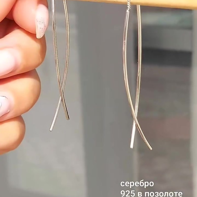 Серебряные серьги 925 пробы с родиевым покрытием - Instagram Reel 