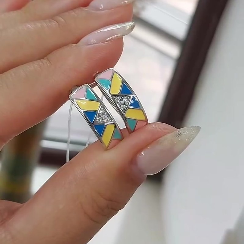 002 - Серьги 94022283-91 серебро 925° - Instagram Reel 